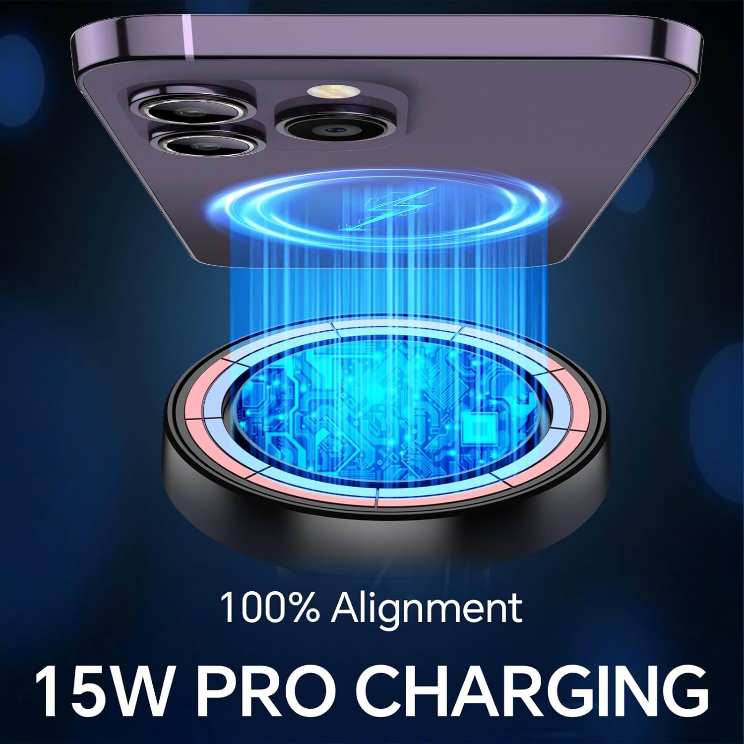 for MagSafe Car Mount Charger【Stronger Magnets】 iPhone Magnetic Wireless Car Charger【Dashboard+Vent】 for Magsafe Charger Cell Phone Car Mount for iPhone 16 Pro Max 15 14 13 12 MagSafe Cases