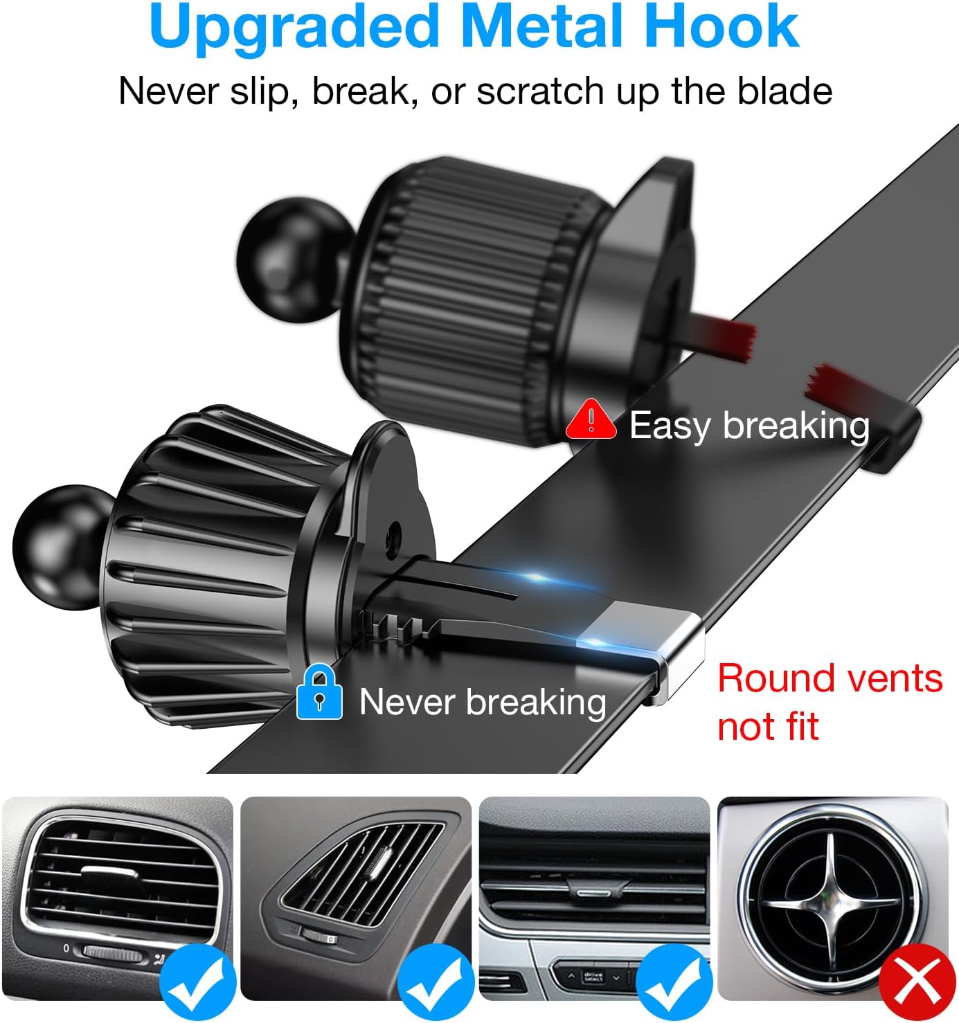 for MagSafe Car Mount Charger【Stronger Magnets】 iPhone Magnetic Wireless Car Charger【Dashboard+Vent】 for Magsafe Charger Cell Phone Car Mount for iPhone 16 Pro Max 15 14 13 12 MagSafe Cases